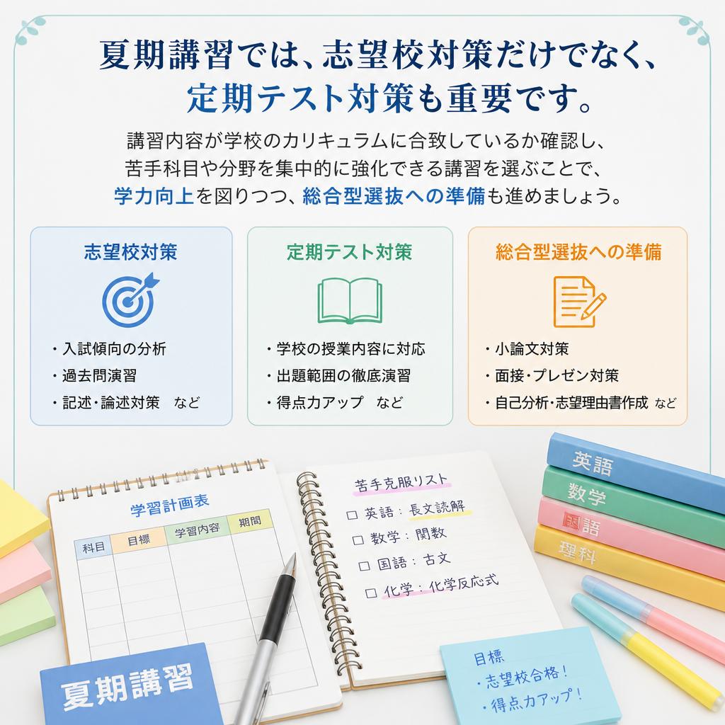 定期テスト対策との両立