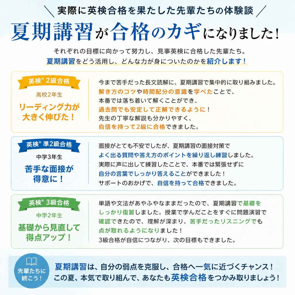 受講生の声 - 先輩たちの成功事例