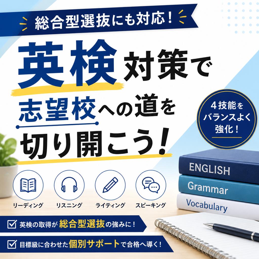 総合型選抜にも対応！英検対策で志望校への道を切り開こう