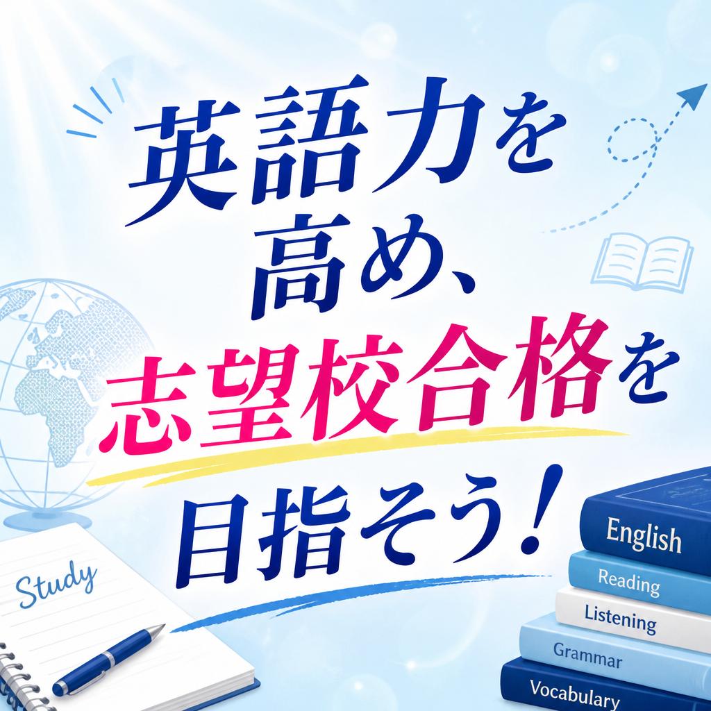 英語力を高め、志望校合格を目指そう！
