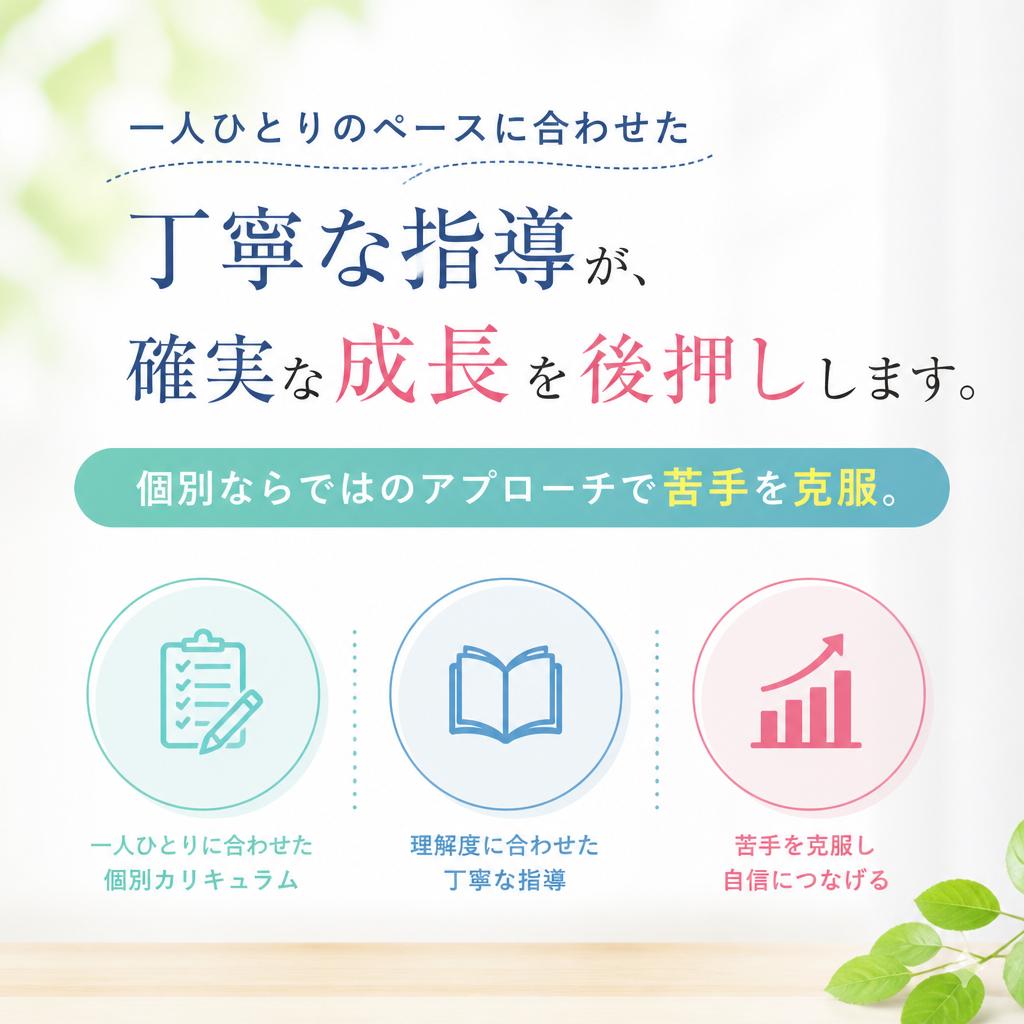個別指導の魅力