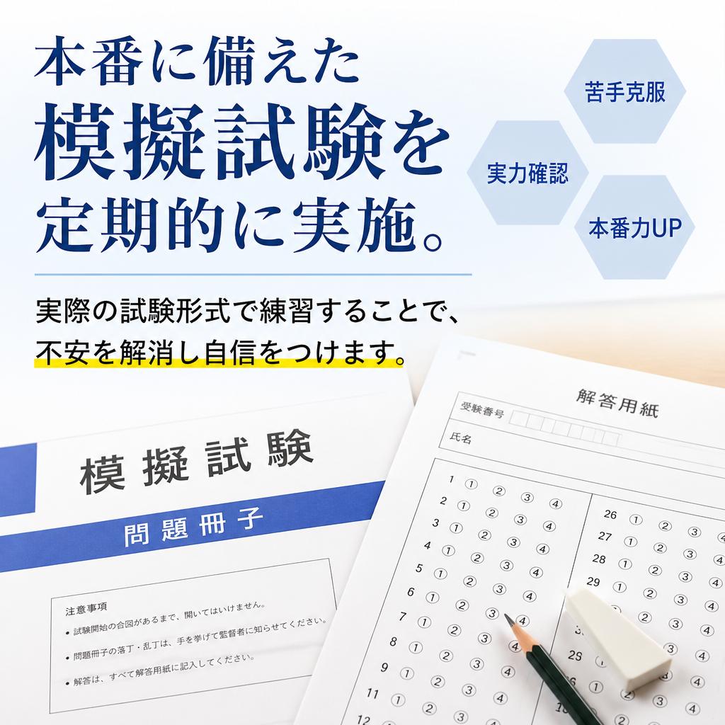 模擬試験で実戦力を養う